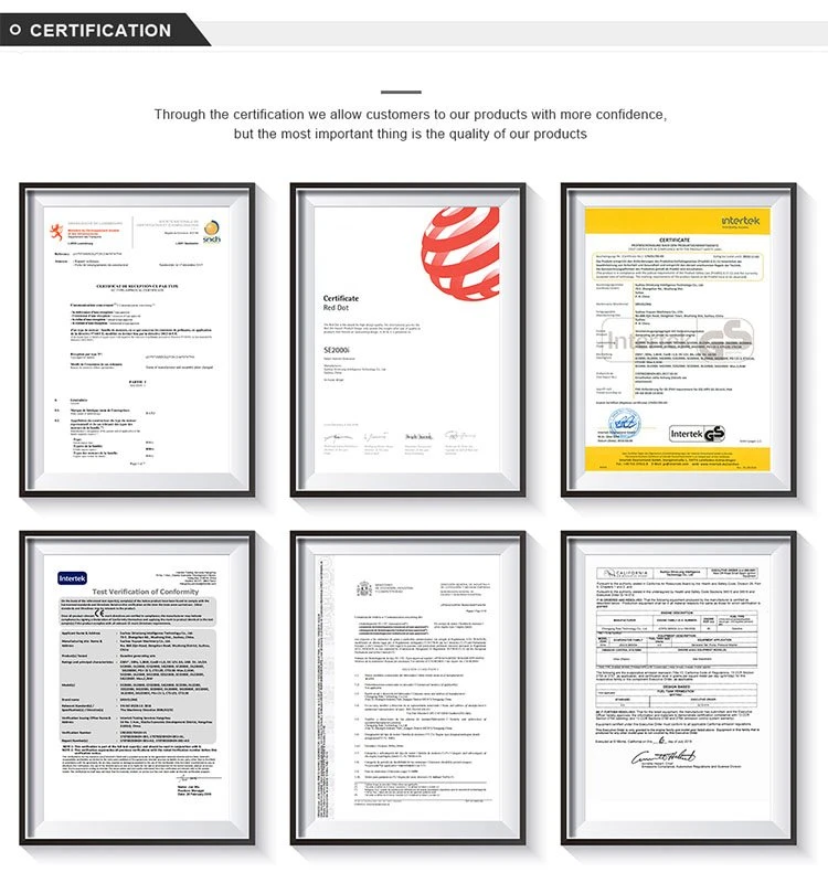 JXBT'S Certifications